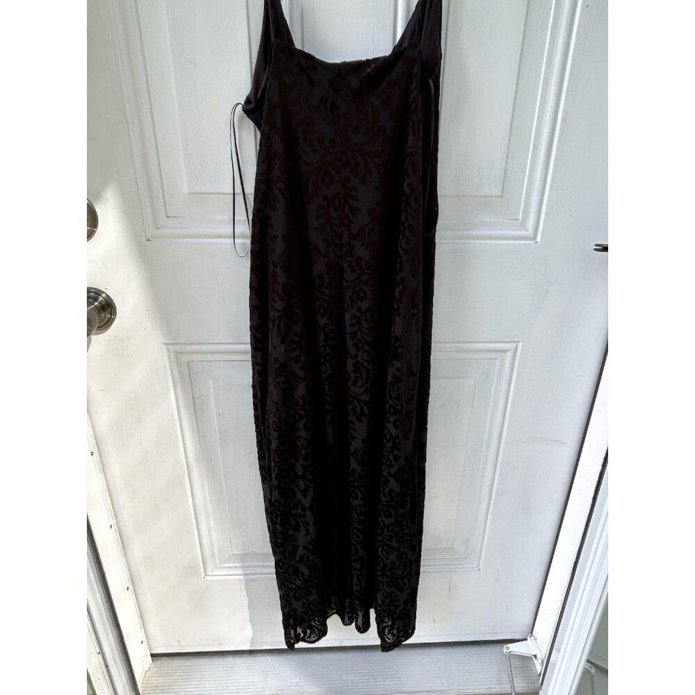 Zara Velvet Feel Printed Asymmetrical Dress with Side Buckle Size Large - Picture 6 of 16